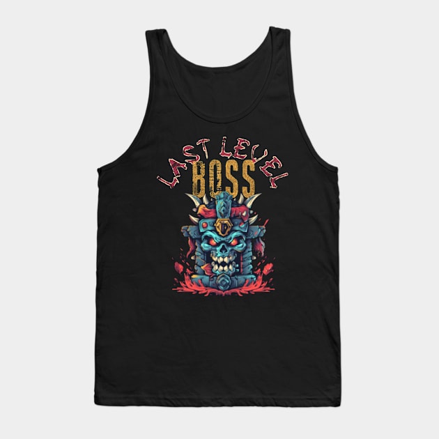 Last Level Boss Tank Top by Unmarked Clothes